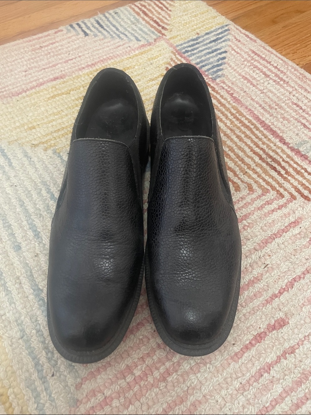 Dr. Martens Black Slip-On Leather Loafers